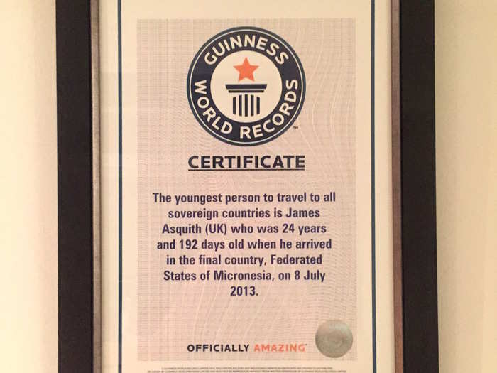 Then, last year, he finally received his Guinness World Record.