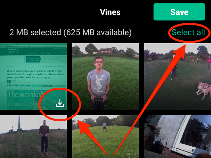 5. If you have the space, you can save every Vine video you