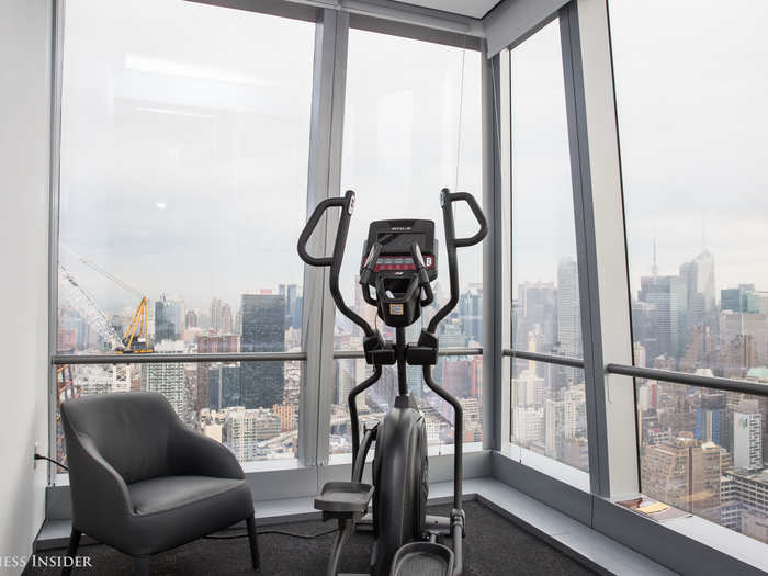 If employees are feeling restless, they can also book an elliptical room and work out.