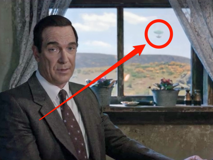 See that thing in the window behind Snicket?