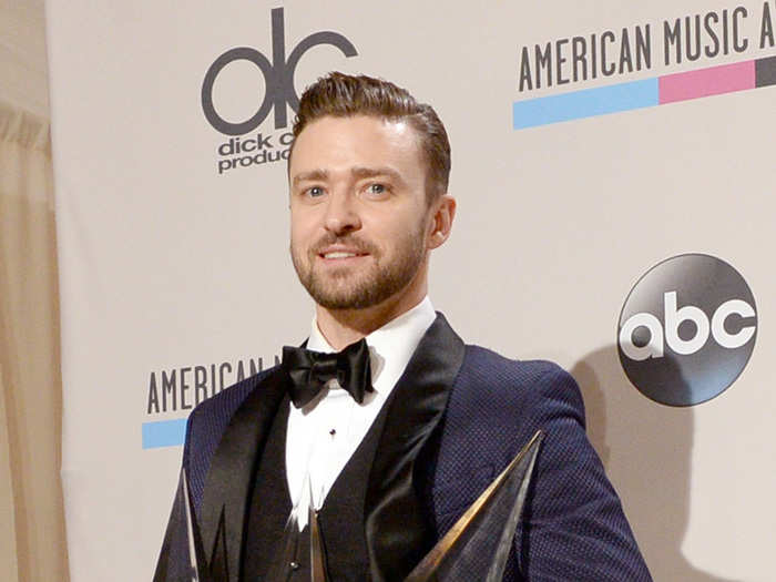 This stunning blue tux must have brought him luck at the American Music Awards in 2013 where he took home three awards for his comeback album, "The 20/20 Experience."