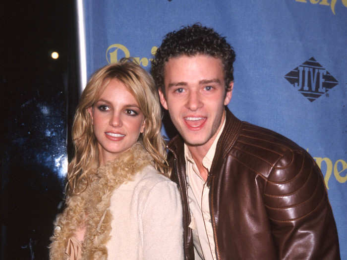 The "it couple" walked the carpet together again at her record release party for "Britney" in November 2001.