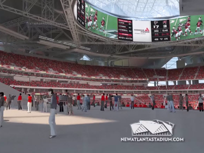 Now check out the $1.5 billion stadium being built for the Atlanta Falcons.