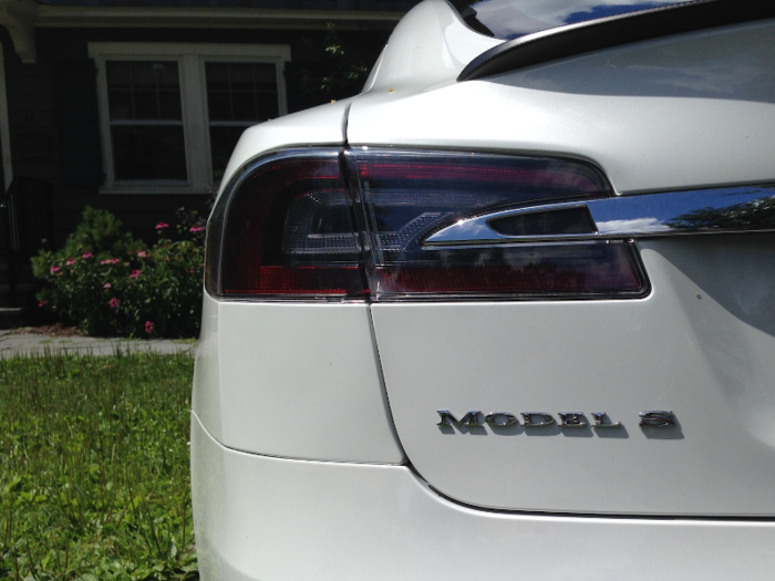 Our Tesla was the Model S sedan ...