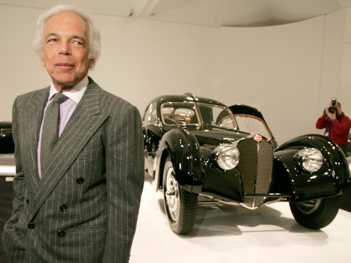 Lauren is known for his classic car collection, which numbers some 70 cars and is estimated to be worth $200 million. Vintage Italian exotics from the 20th century make up the bulk of it, while there