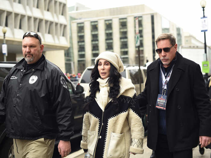 The goddess of pop music, Cher, showed up in solidarity.