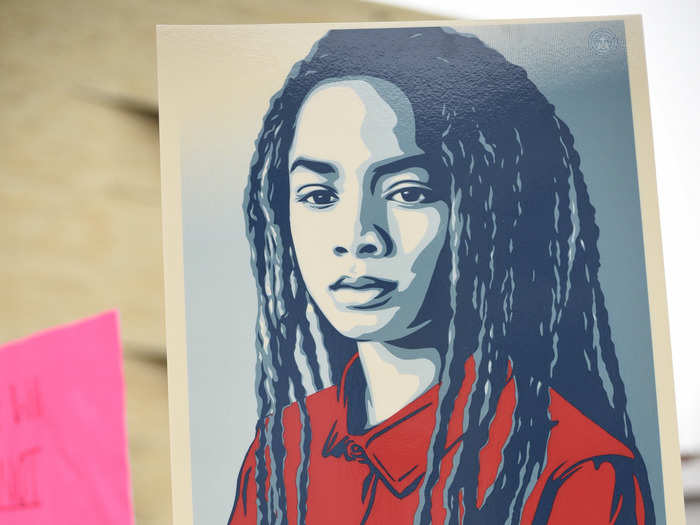 Shepard Fairey recently unveiled a new line of posters featuring Muslim, Latino, and African-American women in the wake of Trump