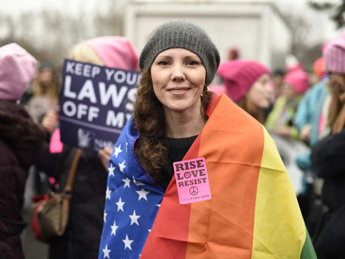 They gathered to raise awareness of women