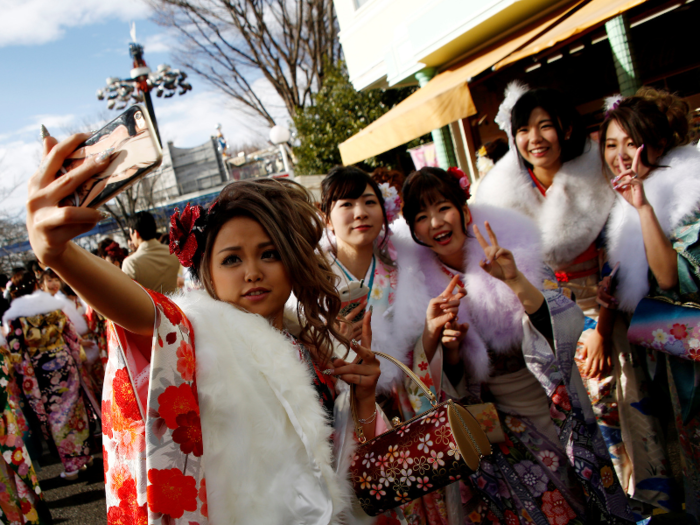 The southern city of Kitakyushu launched a website last year urging new men and women to dress appropriately for Seijin no Hi. "The coming-of-age ceremony is supposed to be a serious event where you demonstrate your recognition that you have become an independent adult," said a city official.