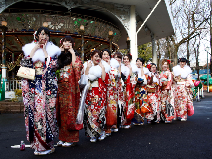 Historically, youths that took part in the Coming of Age ceremonies were of noble descent. Dating back to the eighth century, children were not officially gendered until after the rite of passage, then known as Genpuku.