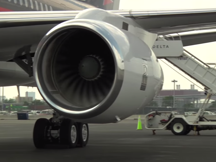 The Boeing 757 is powered by a pair of Rolls-Royce RB211 turbofan engines.