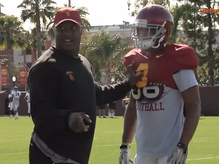 Martin played in just three NFL games in four seasons before spending two seasons in the CFL. He is now the offensive coordinator for the USC Trojans after first being hired as their wide receivers coach in 2012.