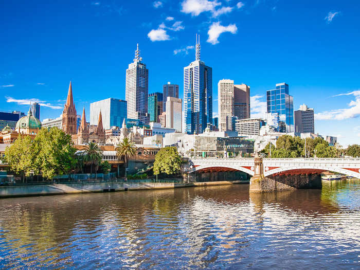 6. Melbourne, Australia: Melbourne came in sixth place with a median multiple of 9.5.