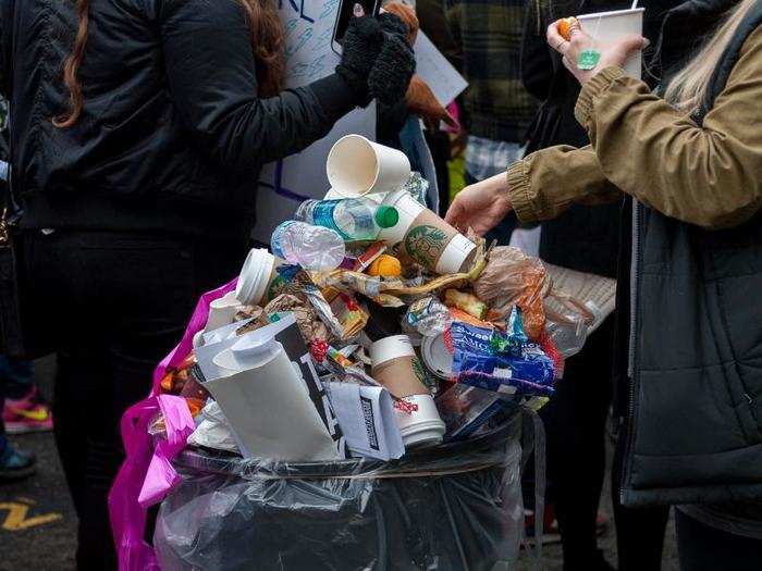 One hint: Trash cans (and their tenders) could not keep up.