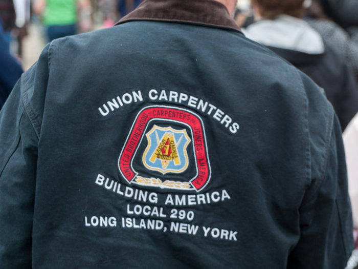 Others marched for unions, citing their ability to help close gender and racial gaps in pay and treatment at work.