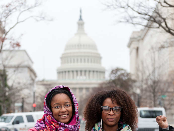 While walking toward the rally, I spoke to more people who were willing, and their causes were as diverse as their backgrounds. Some marched for civil rights and equality.