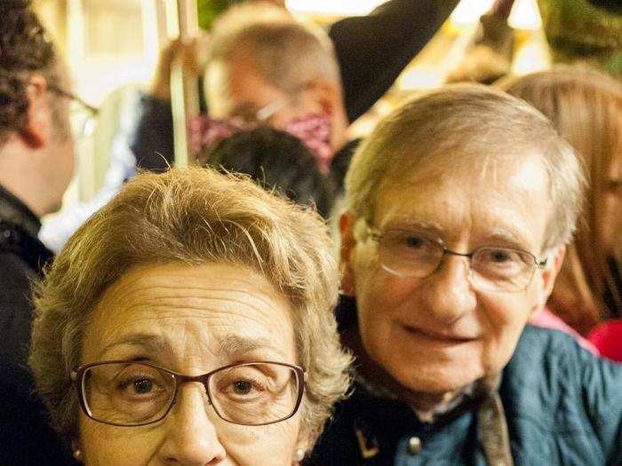 Many people decided to come just a day or two beforehand. This couple temporarily left their restaurant behind and drove more than 7 hours to march.