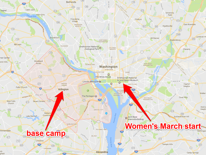 Hotels were also expensive, so we stayed with a relative in Arlington, Virginia — just west of the Potomac River. As we settled in, we watched coverage of the inauguration, parade, and related events.