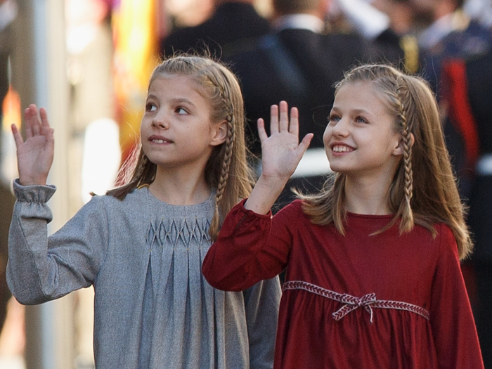 Princesses Sofia and Leonor are the daughters of Spain