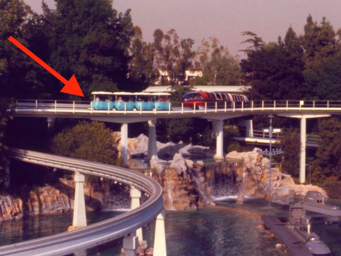 The PeopleMover is one of Disneyland