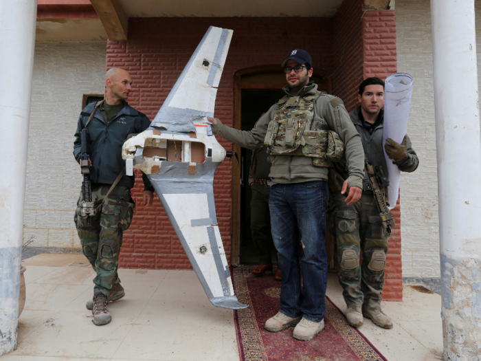 ... Iraqi and US forces have found drones that ISIS uses to drop explosives.