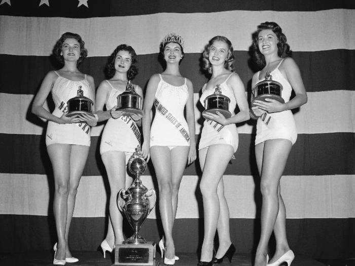 In those early years, Miss USA was essentially a preliminary phase in the Miss Universe contest. Here