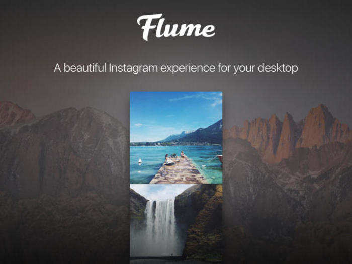 Flume brings all the features of Instagram to your desktop