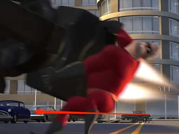 "THE INCREDIBLES": If this car in the background looked familiar, it