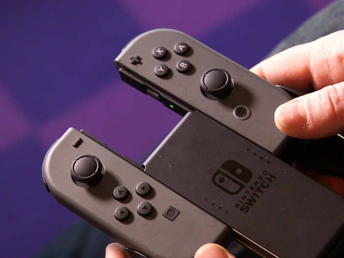 The Grip is a shell that holds the two Joy-Con controllers: