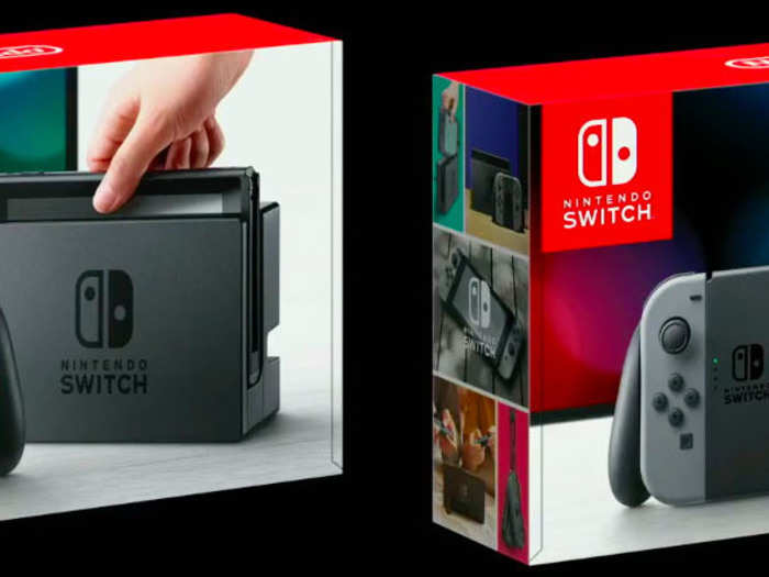 There are two different bundles that cost the same $299: one has a blue and a red Joy-Con, and the other has two standard gray ones.