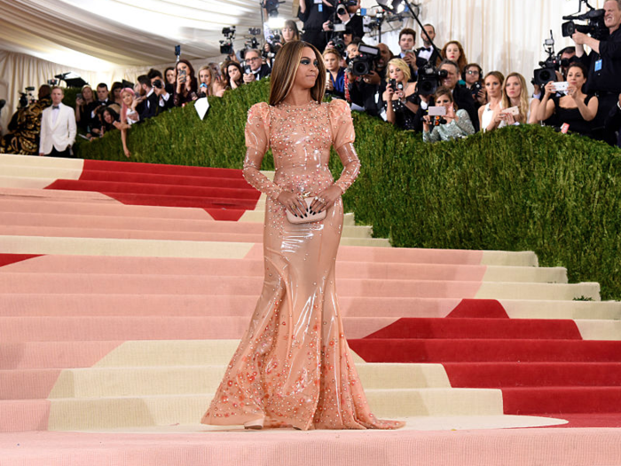 Not many can pull off a latex dress, but she did just that during the 2016 Met Gala.