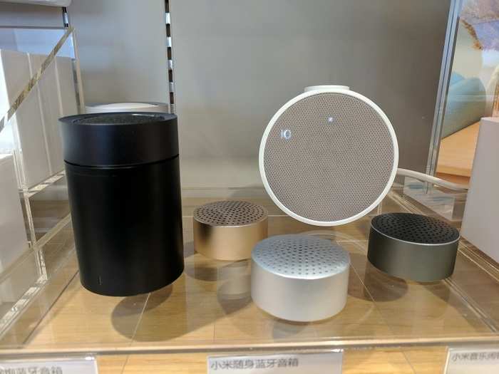 Xiaomi stores boasts of many portable speakers of all sizes and prices.