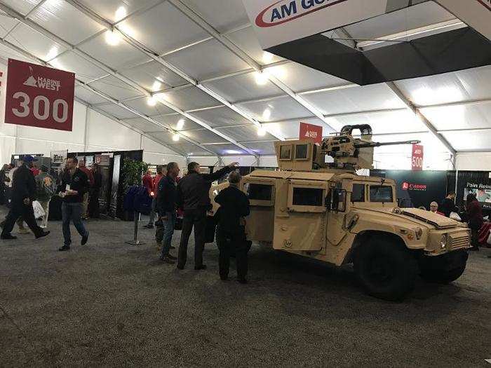 AM General was also on hand with a Humvee, which wasn