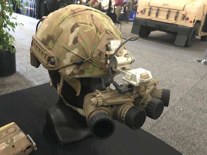 This included the fairly-new Ground Panoramic Night Vision Goggle system made famous by US Navy SEALs. I tried a pair on and was amazed by the quality and clarity of what I saw.