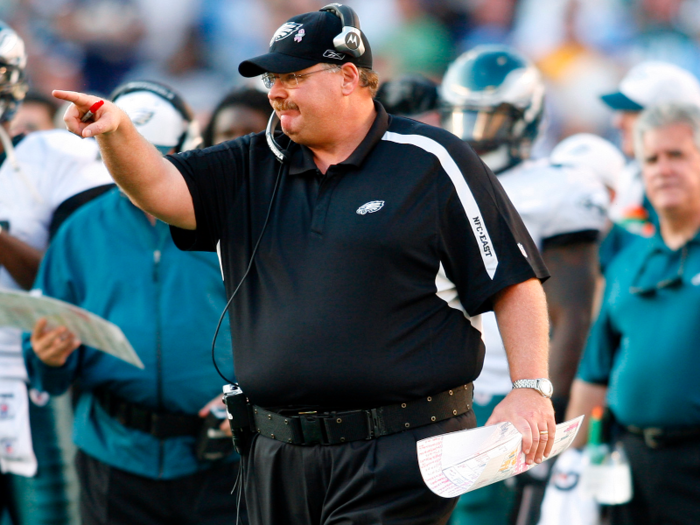 Andy Reid was the head coach of the Philadelphia Eagles. They finished the season 11-5.