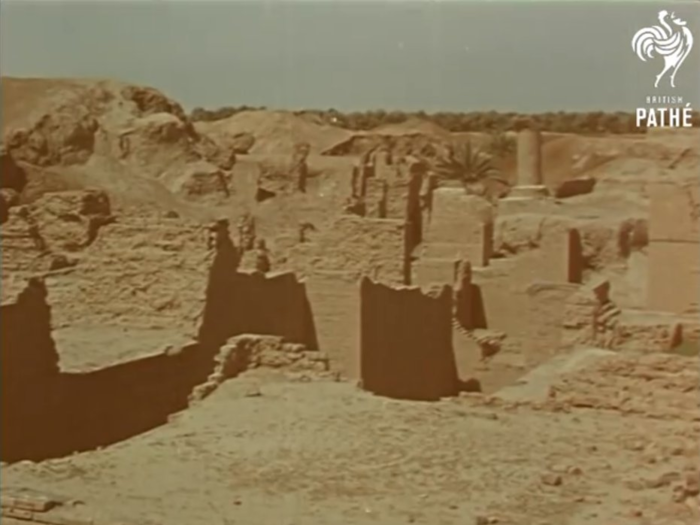 It takes viewers to the ruins of ancient Babylon ...