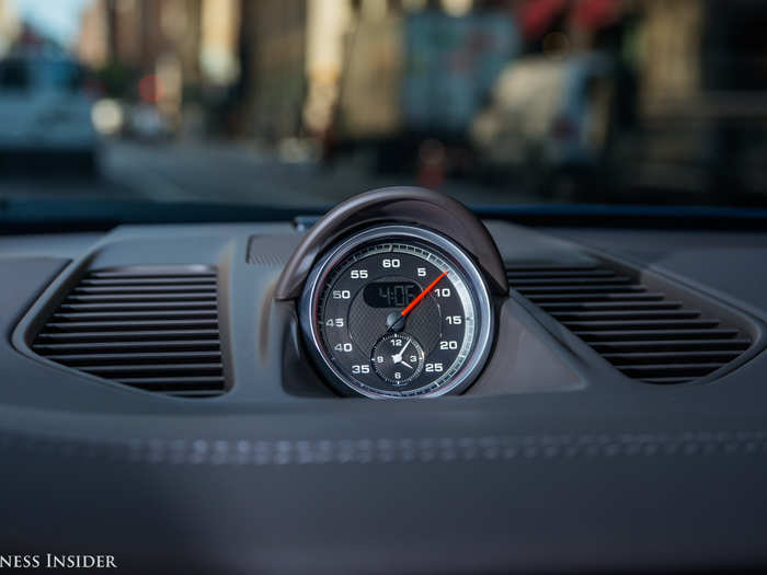 Time. A critical thing in a high-performance automobile. The 911 Carrera makes the 0-60 mph run in a swift four seconds and tops out at 182 mph (under track conditions), according to Porsche.