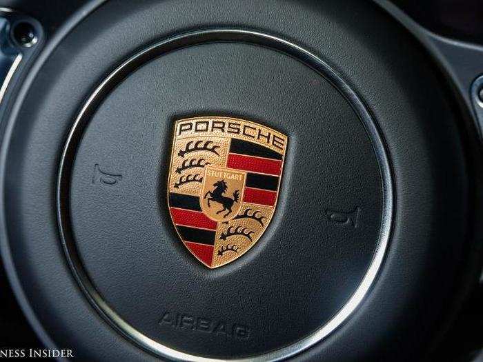 This is actually just about the biggest Porsche badge on the entire car.