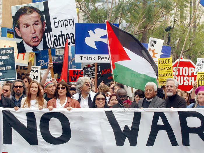 Protests against the Iraq war in America