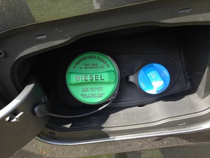 The gas cap was actually shockingly normal-sized.