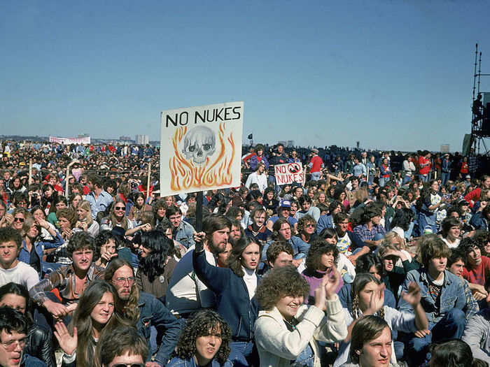 In 1982, around a million people filled New York City’s Central Park to protest nuclear weapons during Ronald Reagan