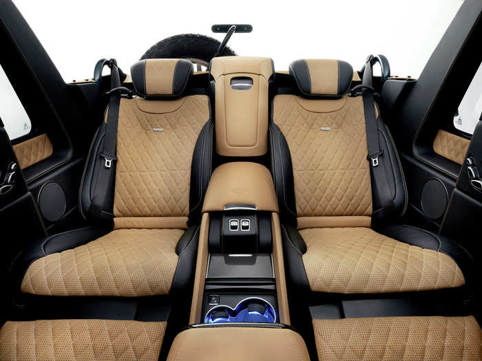 The interior is designed for max comfort. The rear comes with individual seats with inflatable air chambers to improve lower-back support. They also have massage programs designed to mimic a hot-stone massage.