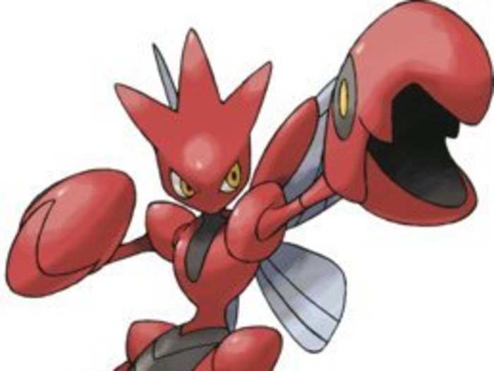 Scyther evolves into Scizor.