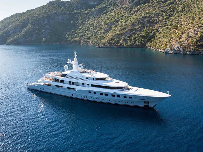 2. The Axioma yacht: A 236-foot yacht that fits 12 people and is priced just above $73 million.