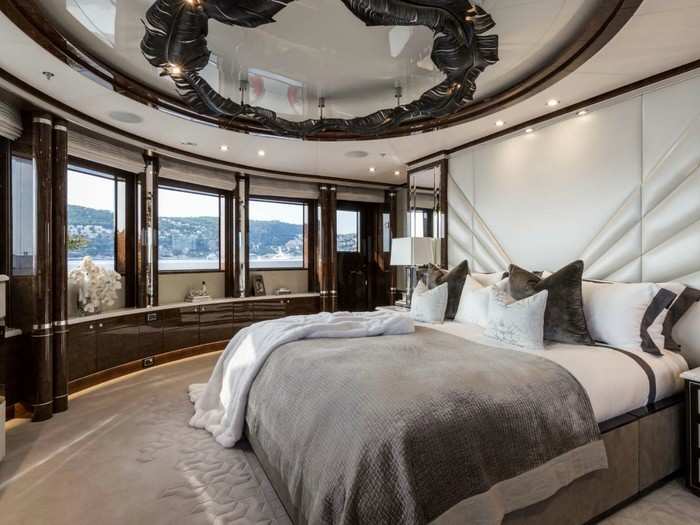 It has six cabins, including a master and VIP suite. The master bedroom has its own private sundeck.