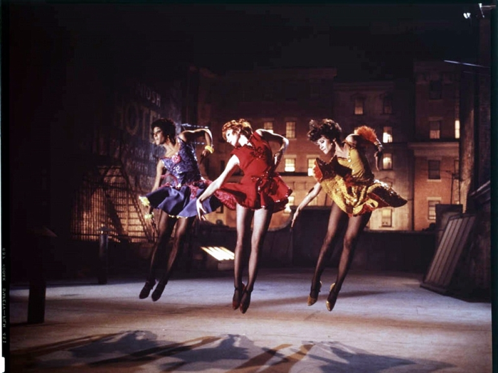 Paula Kelly, Shirley MacLaine, and Chita Rivera twirl in monochromatic dresses in 1969’s “Sweet Charity,” in which MacLaine plays a dancer who doesn’t give up on her dreams ...