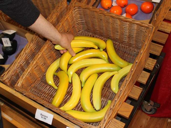 One item they made sure they had was fake bananas. They