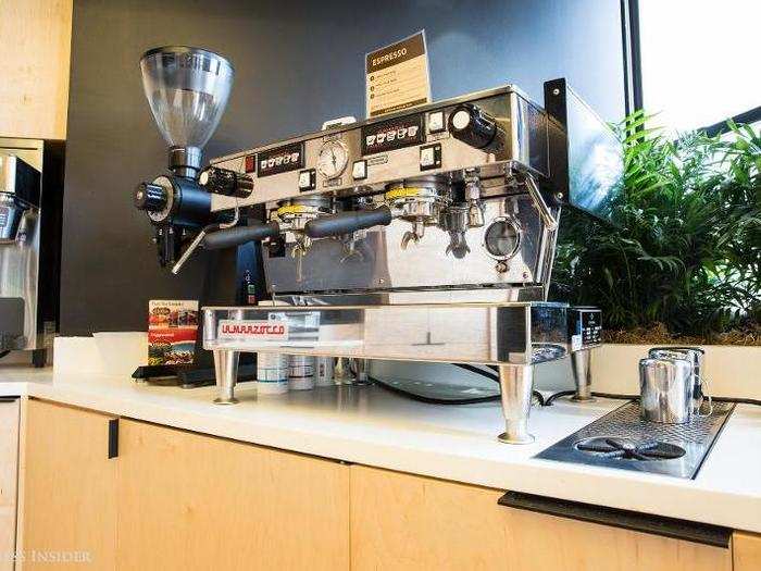 Slack offices also always have an espresso maker. Slack says they bring someone in to teach the employees how to pull a decent shot.