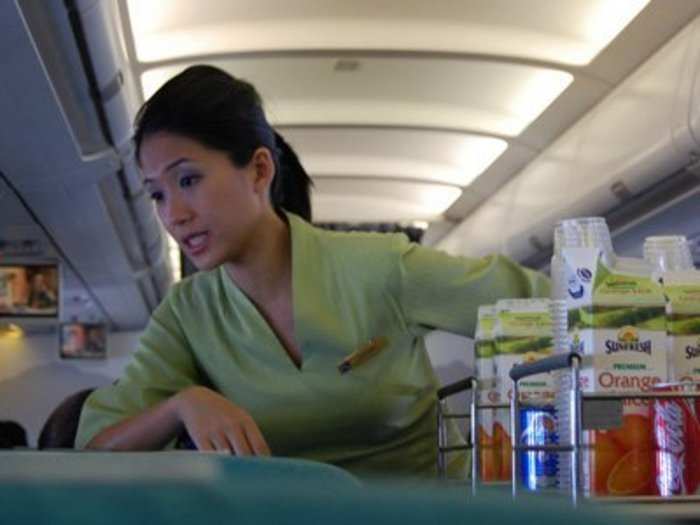   Cabin crews don’t like to pour diet coke