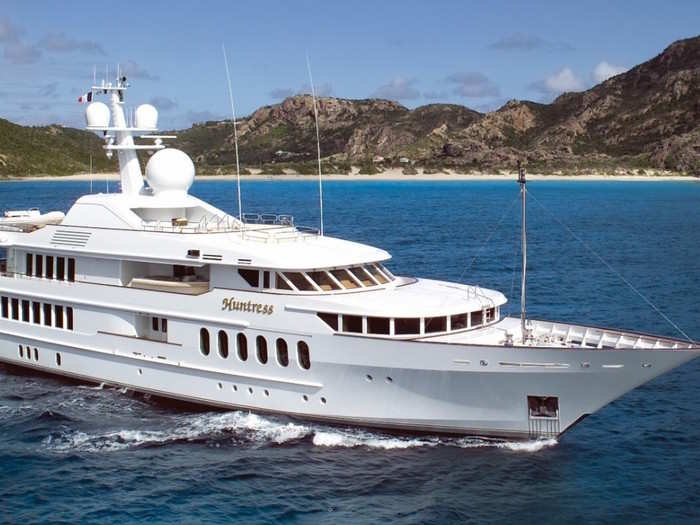 4. The Huntress yacht: A 180-foot yacht that fits 10 guests and is priced just under $25 million.